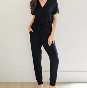 Black Priv Basic Ritual Romper - size M